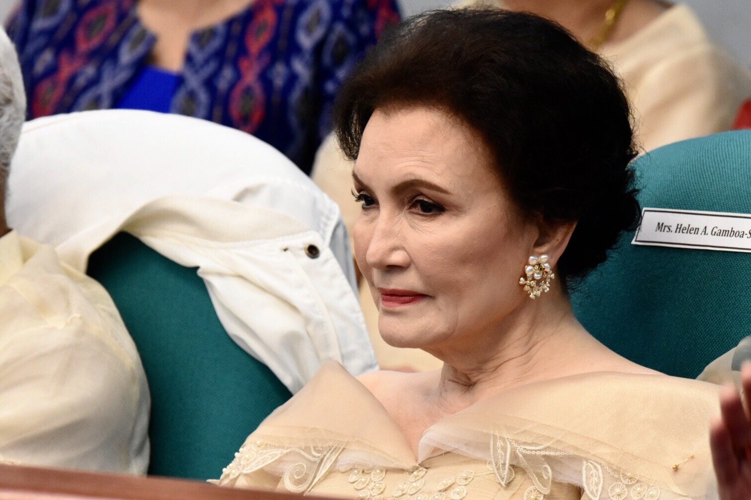 ATTENDANCE. Helen Gamboa-Sotto attends the session with her husband as Senate President. 