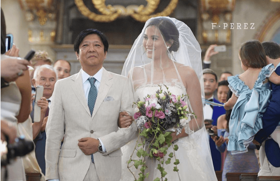 LOOK: Bongbong Marcos walks Isabelle Daza down the aisle