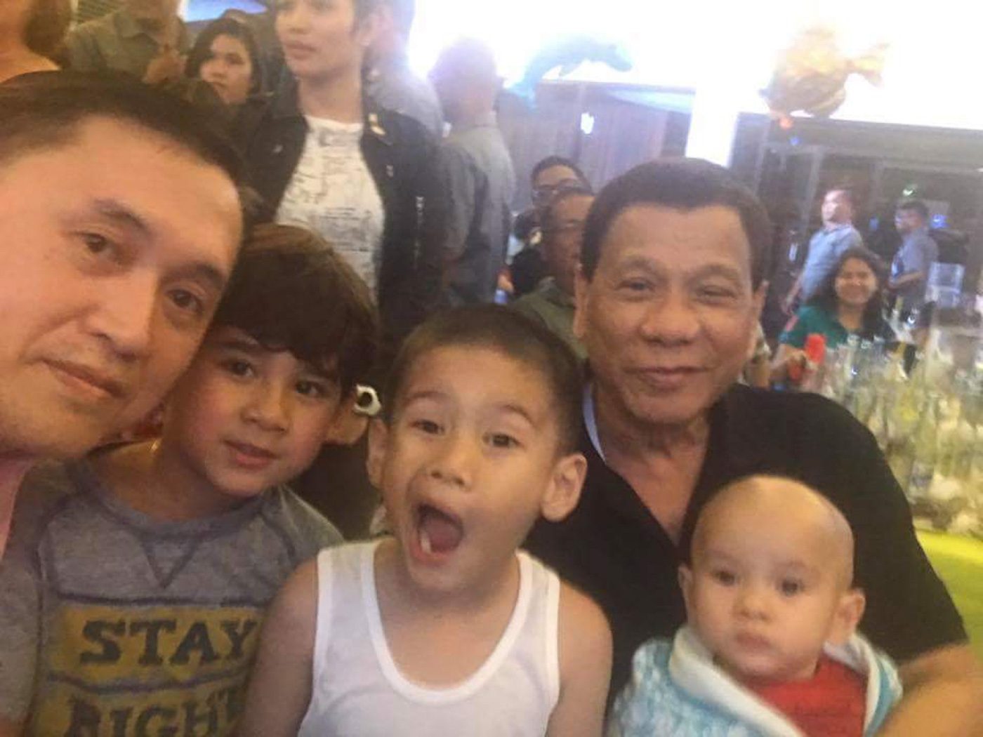 LOOK: Duterte attends grandson Stonefish’s 1st birthday