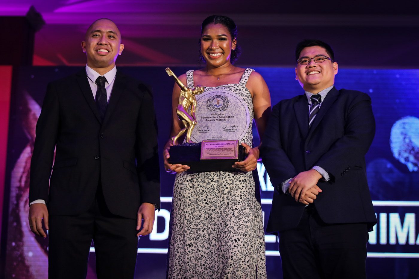 HISTORIC. Jack Animam is the first Ms Basketball awardee of the Philippine Sportswriters Association. Photo by Josh Albelda/Rappler  