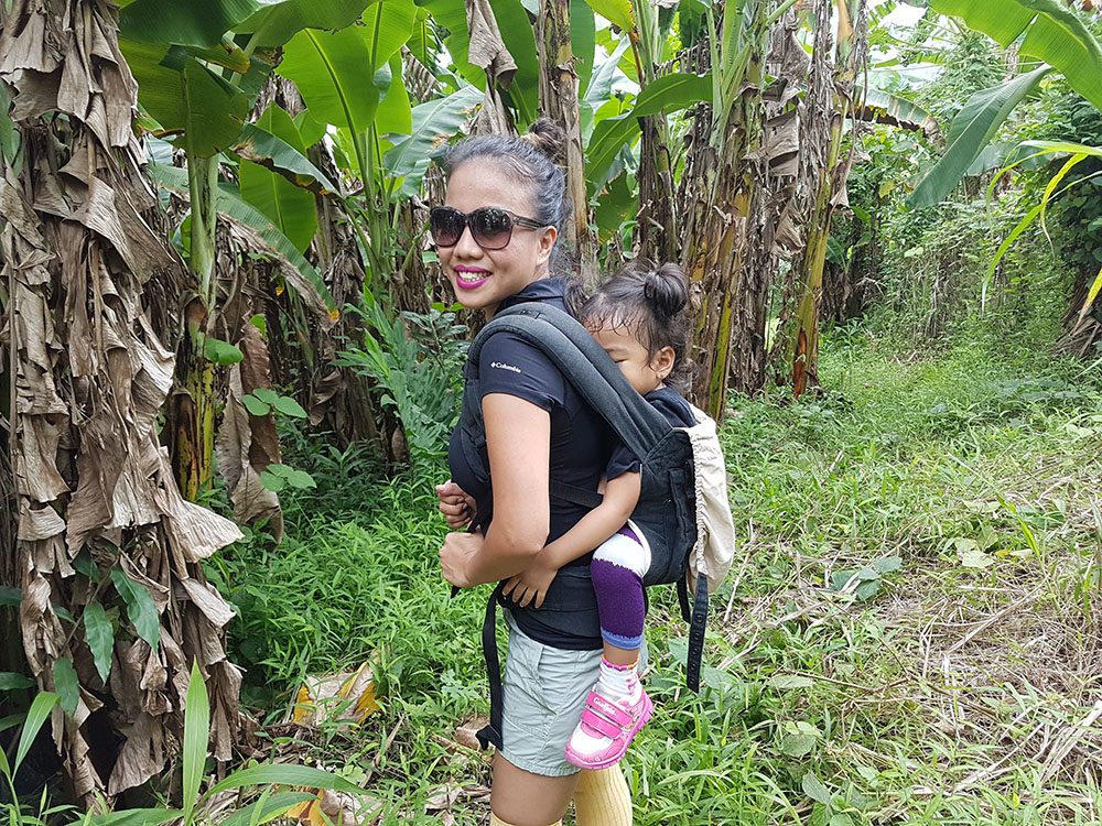 WEAR YOUR BABY! This is what Penaverde-Ilarde recommends also for mobility and convenience, as this is what she did when her daughter Skye was still an infant and early on as a toddler. Photo courtesy of Missy Penaverde-Ilarde 