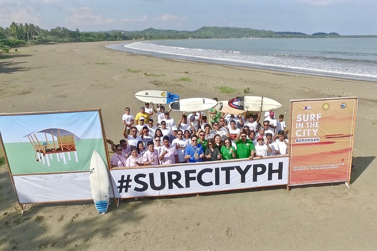 TOURISM. The Surf in the City festival will promote Borongan City as an international surfing location. Photo release 