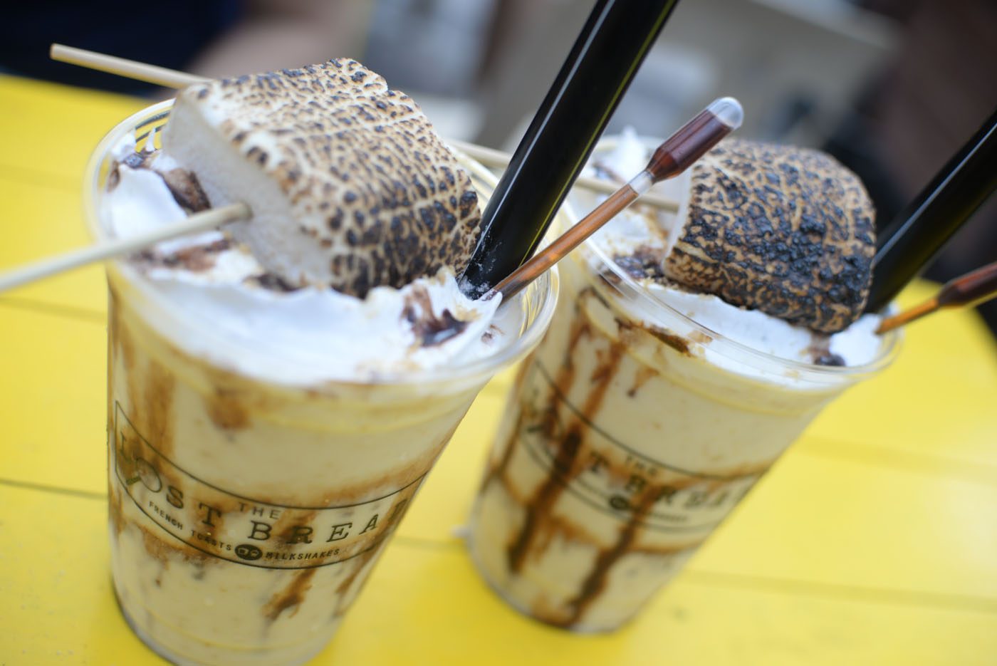 'THE CAMPFIRE.' The Lost Bread's milkshake is made of soft-serve ice cream with crushed graham crackers and toasted marshmallows. Photo by Alecs Ongcal/Rappler 