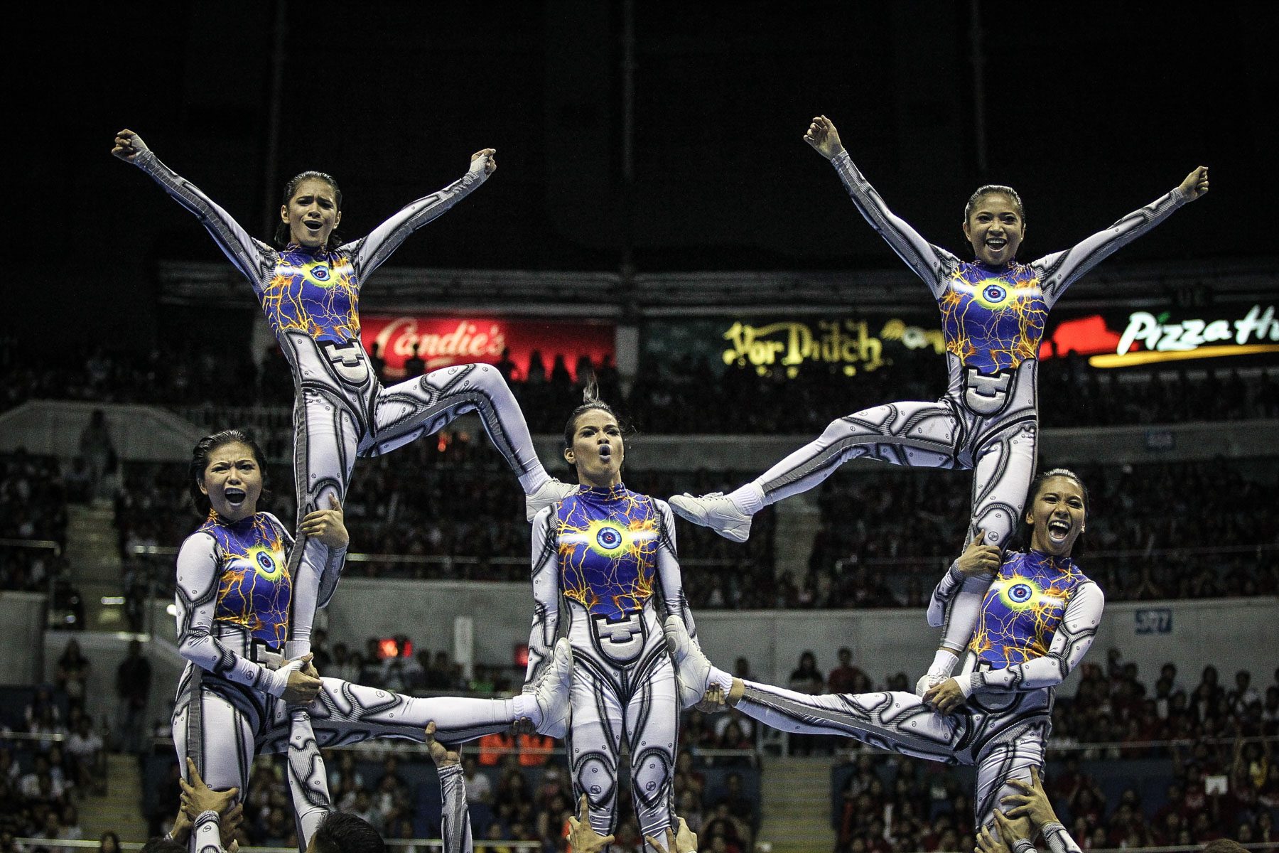 PROPERLY EXECUTED. NU makes little to no mistakes in their routine. Photo by Josh Albelda/Rappler 