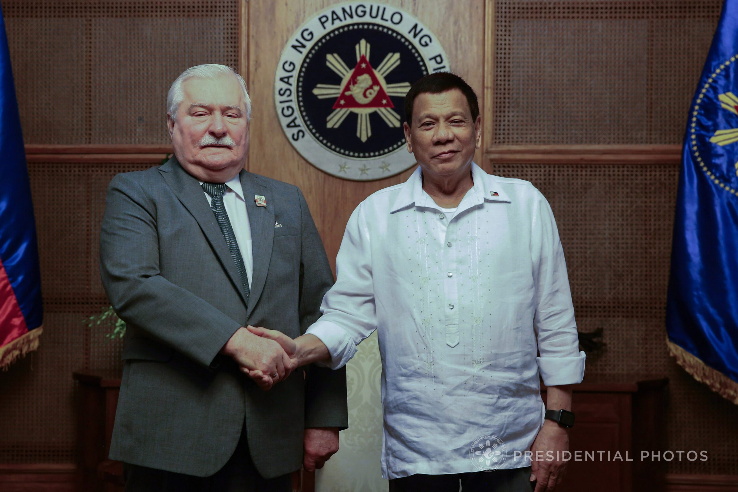 LOOK: Duterte meets Nobel laureate Lech Walesa