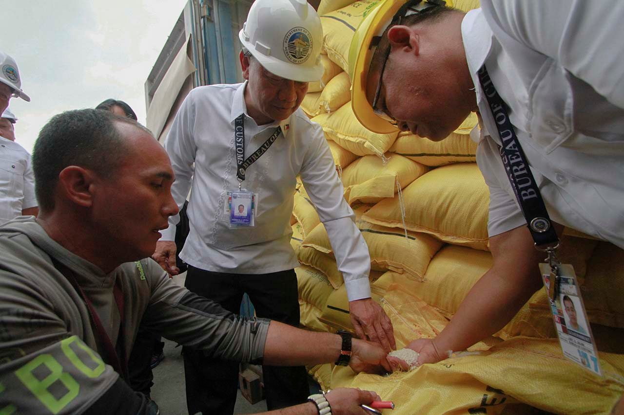 P83M smuggled rice from China seized in Cebu