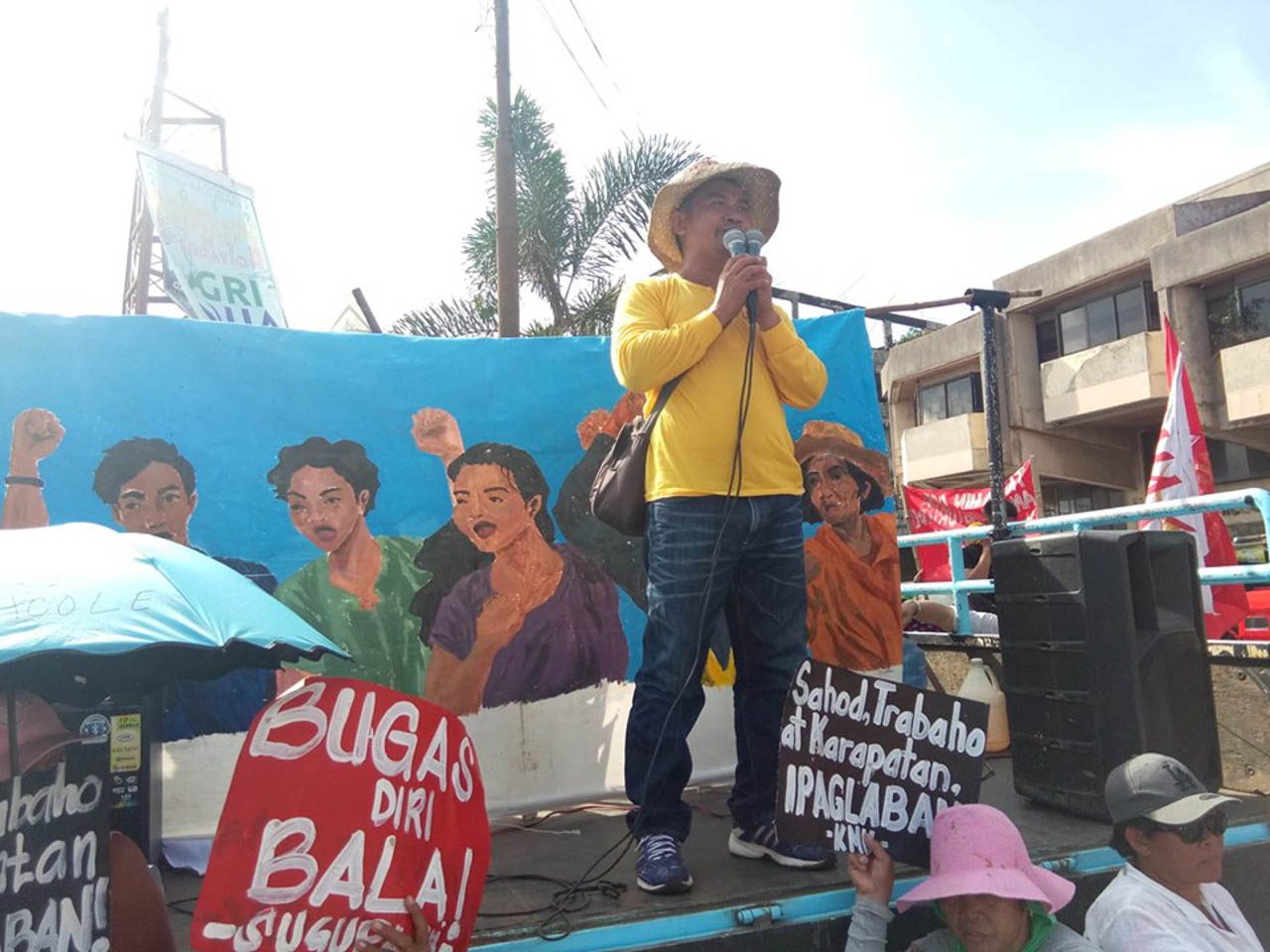 TACLOBAN CITY. Protesters hold a United People's SONA in Tacloban City on July 22. Photo courtesy of Bayan Eastern Visayas 