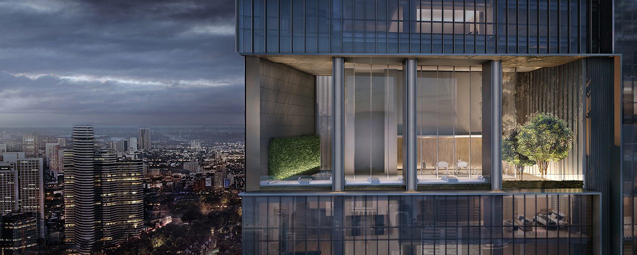 LUXURIOUS. The tower will feature 54 units called Skyview Villas, which include floor-to-ceiling and wall-to-wall windows wrapped around a 5.7-meter-high living room space. 