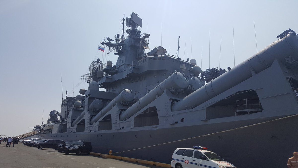 FRIENDLY VISIT. Russia's warship at Manila's South Harbor on April 21 2017. Photo by Pia Ranada/Rappler 