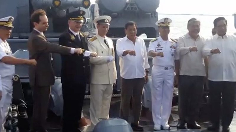 Duterte aboard Varyag: ‘Russia is with me’