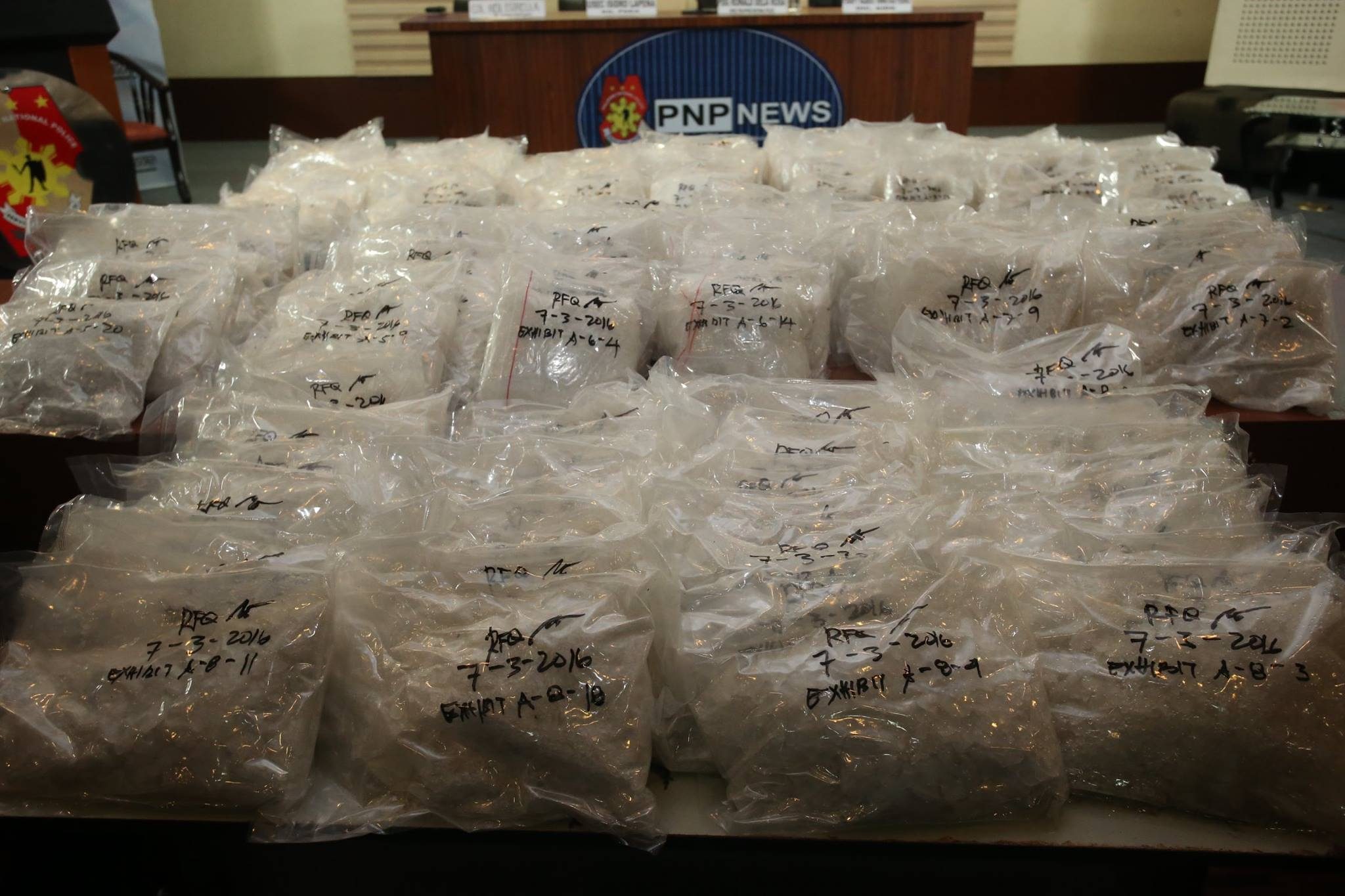 Packs of drugs seized from Cagayan. File photo by Rappler 