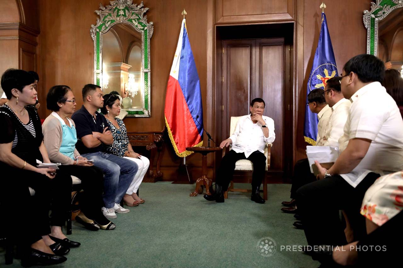 Duterte wants partial judgment for accused in Maguindanao massacre in 2018