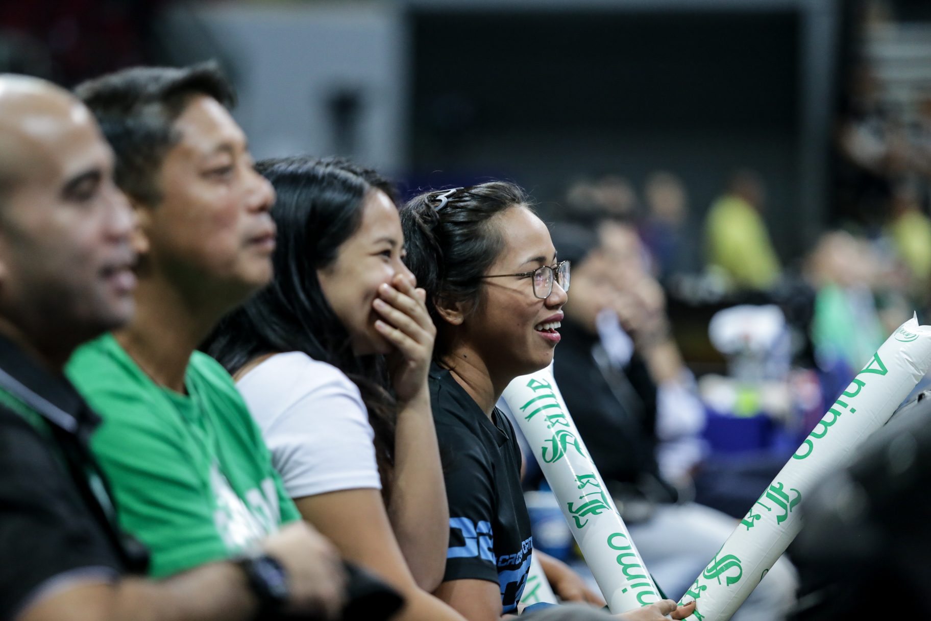 IN PHOTOS: Olympic medalist Hidilyn Diaz watches UAAP live for first time