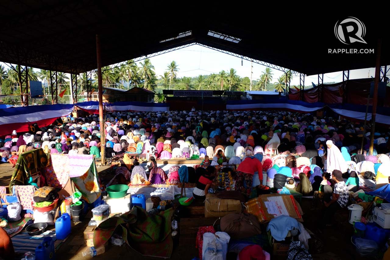 FEAST OF SACRIFICE. Internally-displaced persons are huddled at the Saguiaran Municipal gymnasium on Eid'l Adha  