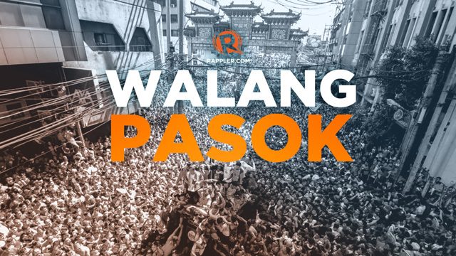#WalangPasok in Manila for Traslacion 2020