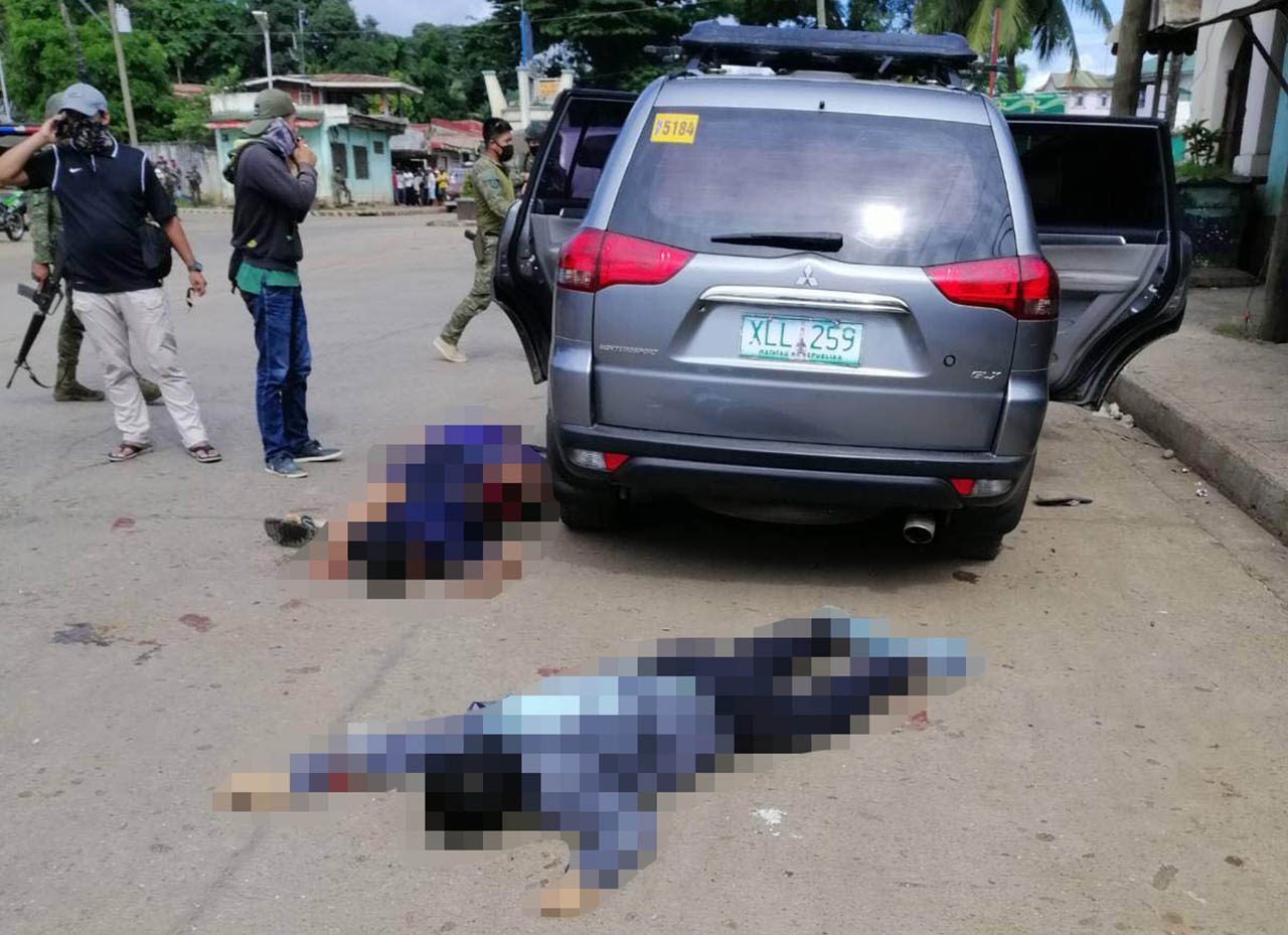 ARMS RAISED. Army Major Marvin Indammog fell to the ground with his arms raised in surrender, according to Colonel Ramon Zagala. Photo from the Philippine Army 