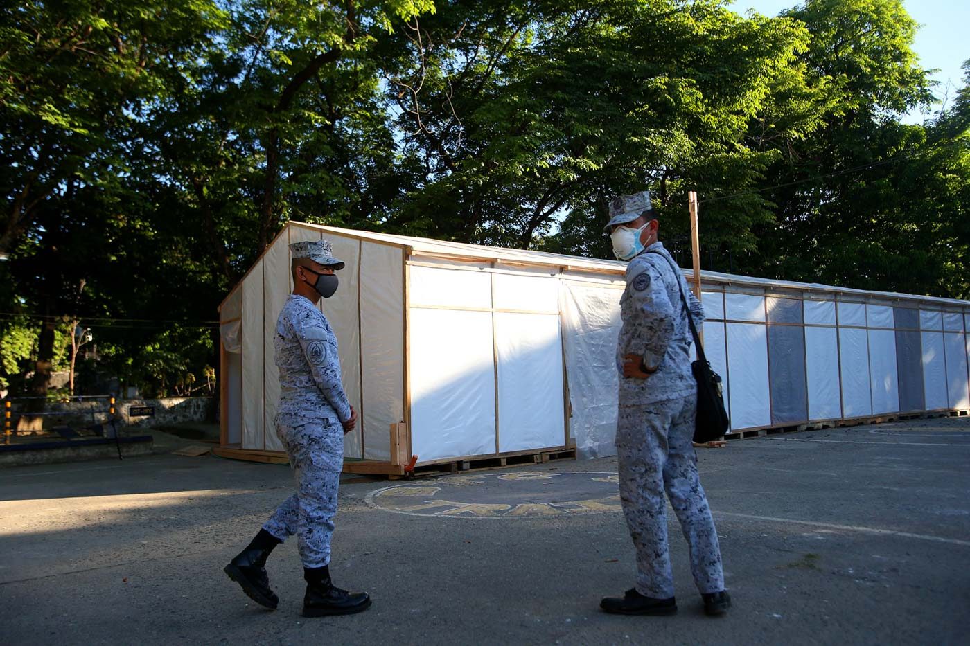 EMERGENCY QUARANTINE. This nifty quarantine facility can take in persons under monitoring and persons under investigation for the novel coronavirus, who might not find room in hospitals swamped with confirmed patients. Photo by Inoue Jaena/Rappler 