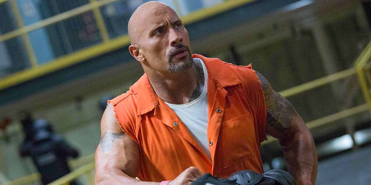 DISPENSABLE FILM. Dwayne Johnson in 'Fast and Furious 8.' Photo courtesy of Columbia Pictures  