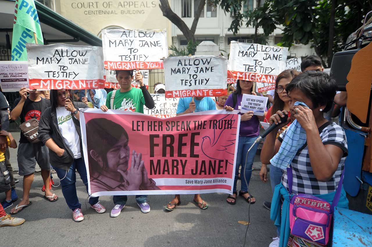 CA again blocks Mary Jane Veloso’s testimony from jail in case vs recruiter