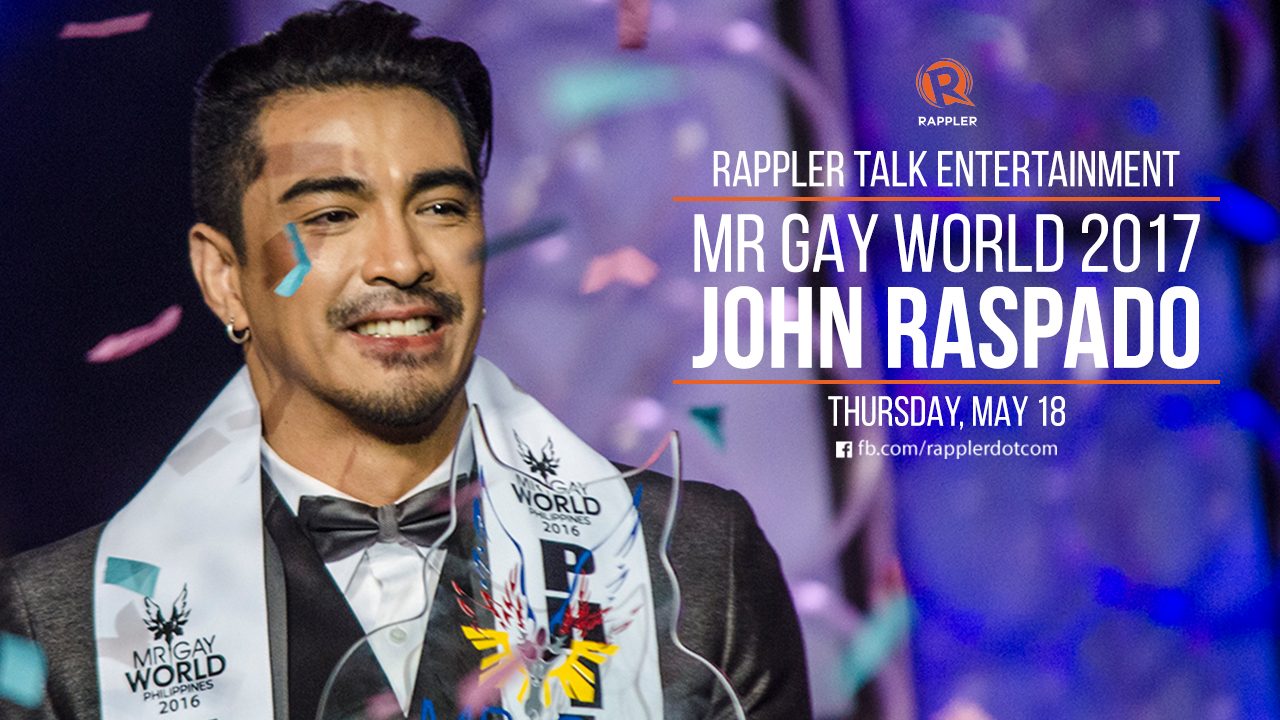 Rappler Talk Entertainment: Mr Gay World 2017 John Raspado