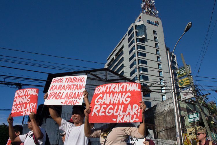 IN PHOTOS: Media workers protest vs contractual labor
