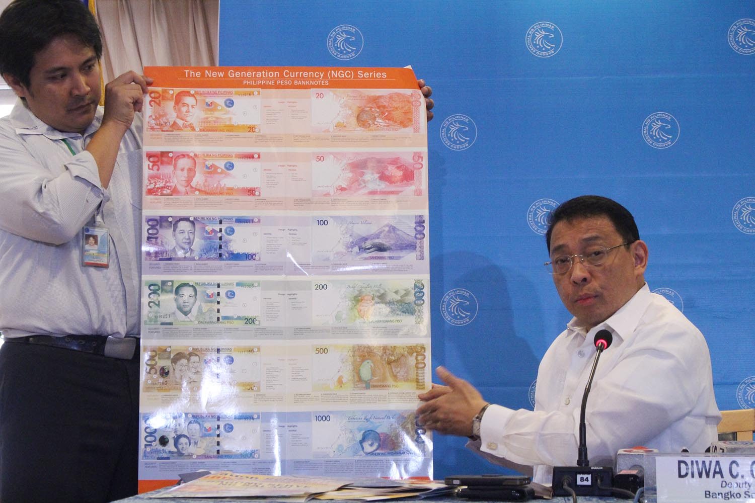 REMINDERS. Bangko Central ng Pilipinas Deputy Governor Diwa Guinigundo urges the public to start exchange their old banknotes in any authorized agent bank even if they are not depositors. At 2016 any banknotes series can no longer be used for daily transactions. 