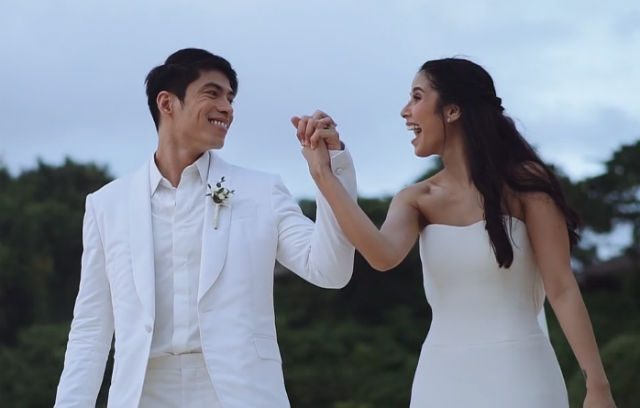WATCH: Maxene Magalona and Robby Mananquil’s romantic Boracay wedding