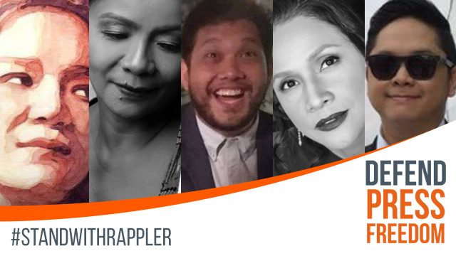PH celebrities express support for Rappler, press freedom