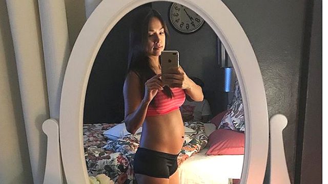 LOOK: Aubrey Miles shows baby bump