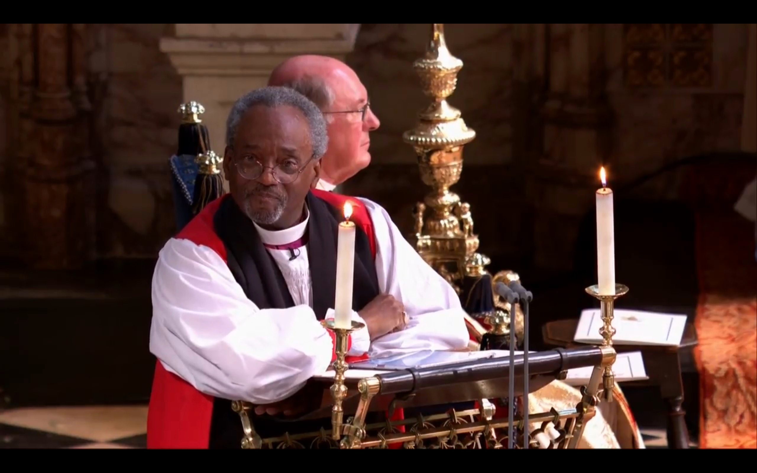 Reverend Curry fires up royal wedding with love sermon