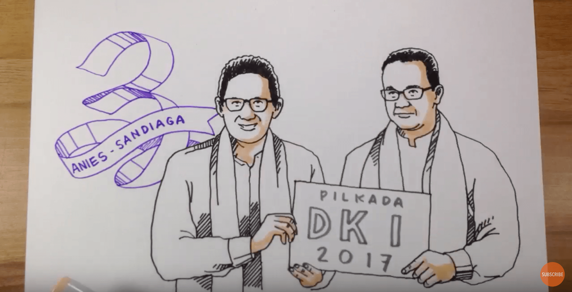 Sketsatorial: Visi-misi Anies-Sandiaga dalam Pilkada DKI 2017