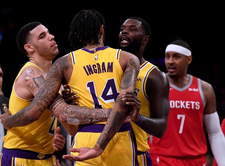 Ingram, Rondo, Paul suspended after Lakers-Rockets brawl