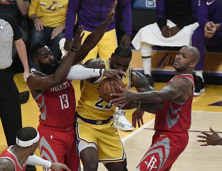Rockets deal LeBron, Lakers 2nd loss in fight-marred game