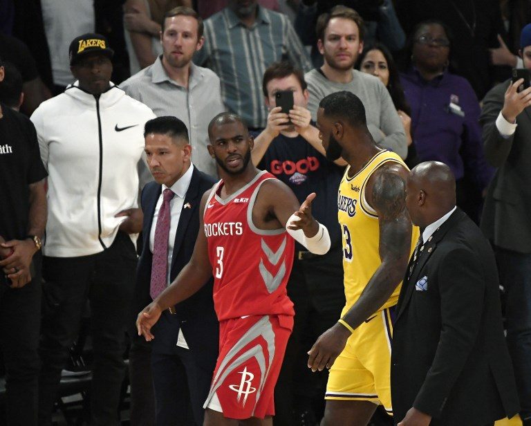 Lakers-Rockets brawl: Chris Paul claims Rajon Rondo spit on him