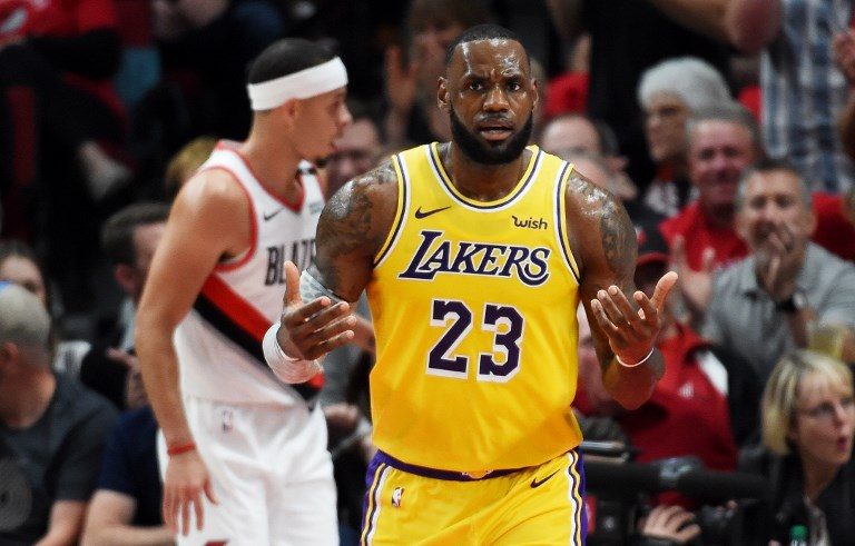 LeBron, Lakers claim 2nd straight win at Blazers’ expense