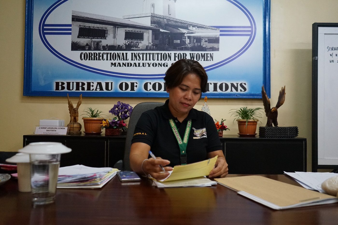  NEW SUPERINTENDENT. Senior inspector Angelina Bautista assumes the post of CIW chief.