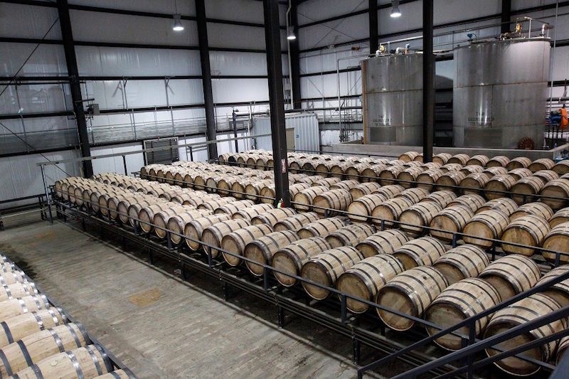 ALL-AMERICAN. Bourbon is made primarily from corn and aged in oak barrels. Photo courtesy of Wild Turkey 