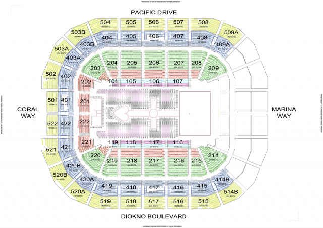 The seat map for Madonna's concert next year. Photo from smtickets.com 