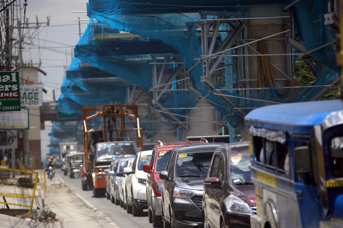 Heavier traffic expected in parts of Quezon City due to MRT7 construction