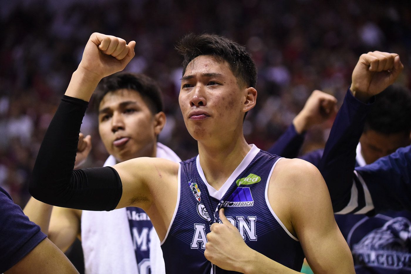 GRATEFUL. Sean Manganti didn’t get his dream finish, but still relishes his stint with the Adamson Falcons. Photo by Joaquin Flores   