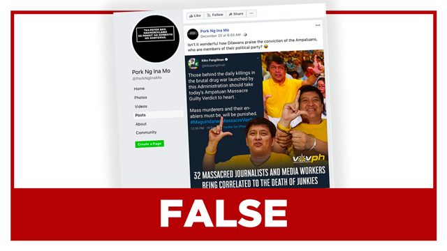 FALSE: Convicted Ampatuan brothers are ‘Liberal Party members’