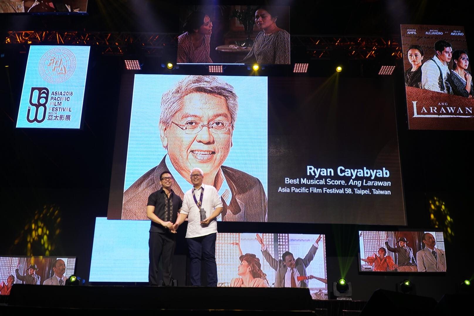 NATIONAL ARTIST. Ryan Cayabyab receives his recognition for 'Ang Larawan.' 