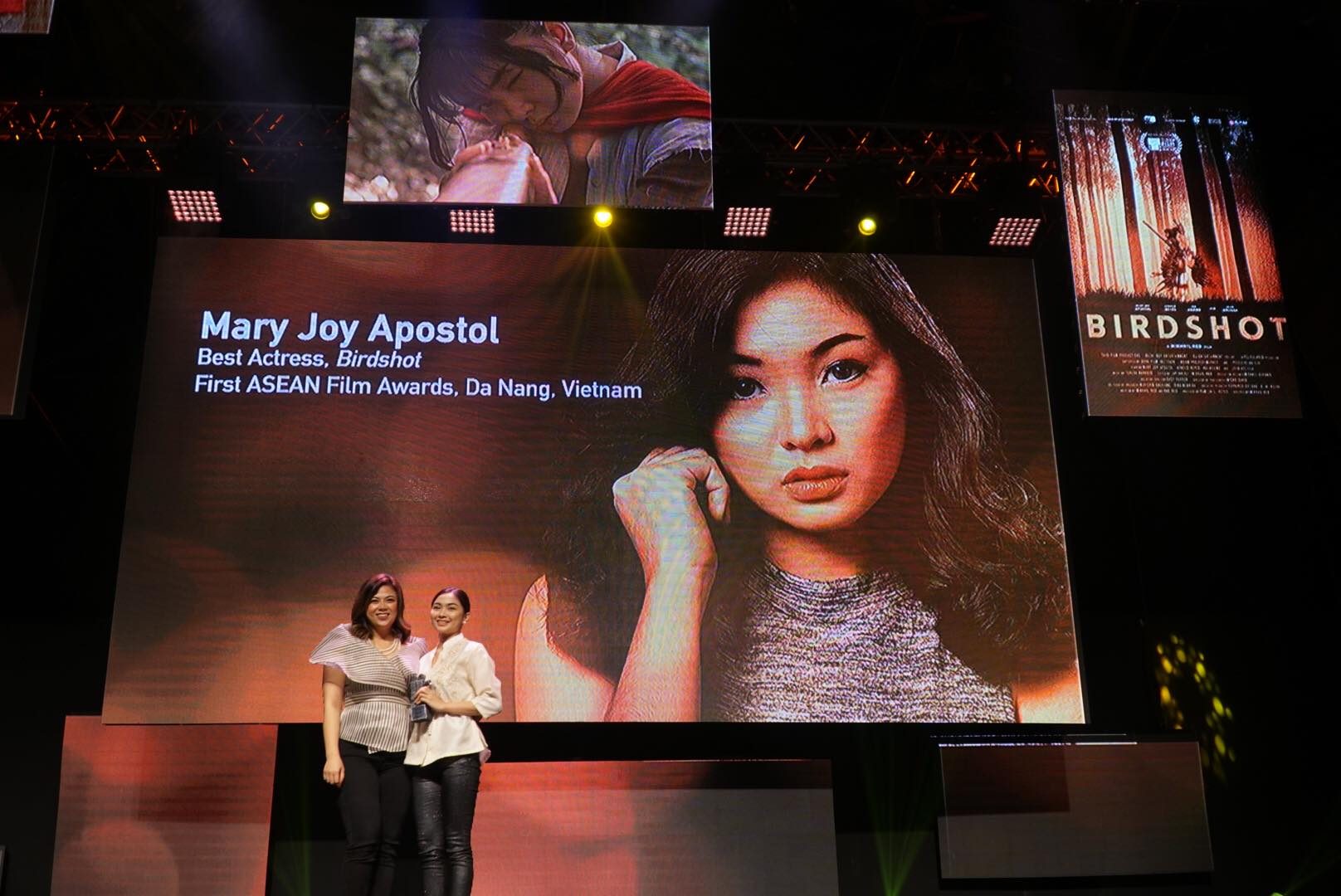 RECOGNITION. Mary Joy Apostol receives her award. 
