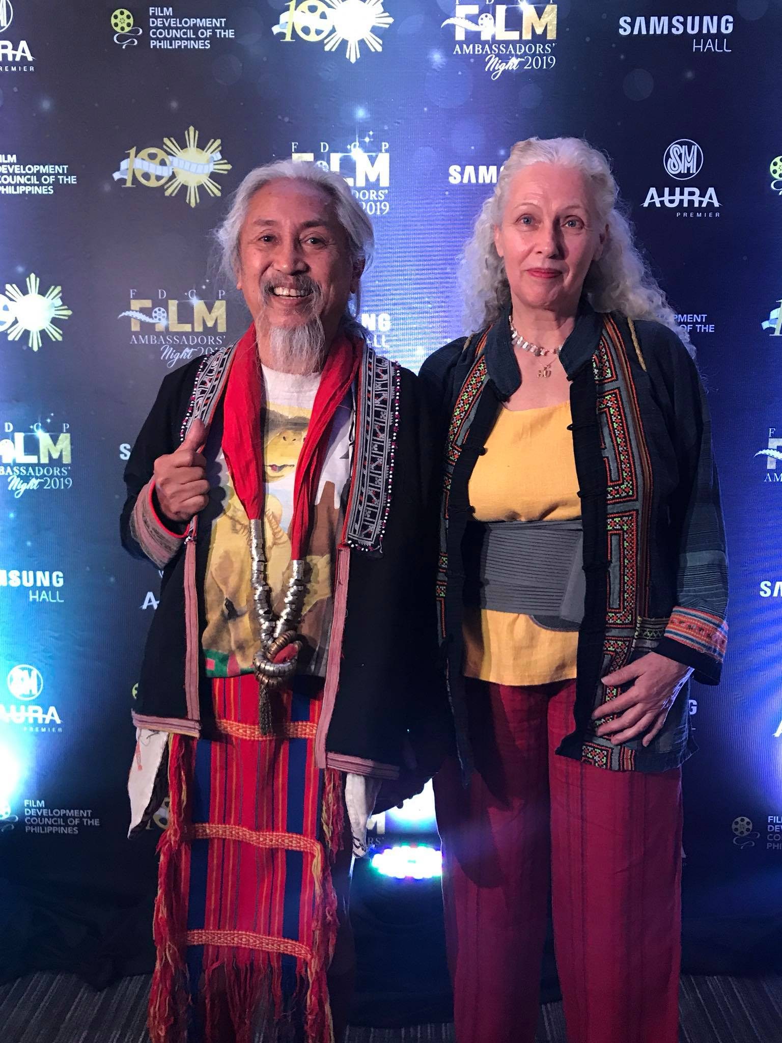 HONOREE. Filmmaker Kidlat Tahimik and his wife Katrin. 