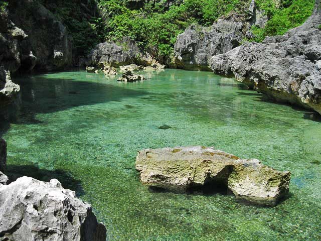 ENCHANTED LAGOON. According to locals, Tangke’s clear, shallow waters are home to enchanted beings. Photo by Kat Torres 
