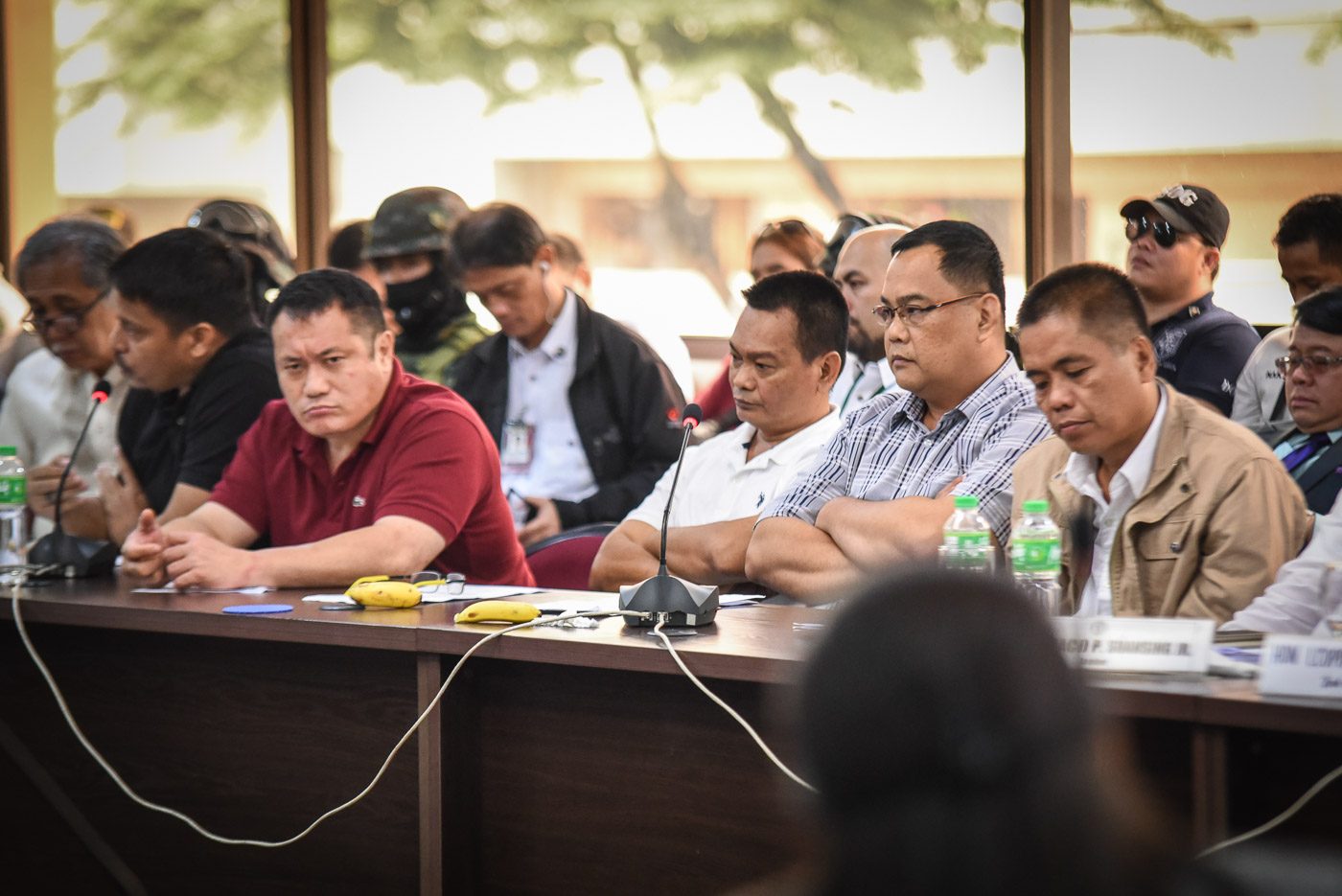 CONVICTED WITNESSES. Froilan Trestiza, Hans Anton Tan, Jojo Baligad, Noel Martinez and Jaime Patcho testify before the House committee on justice on September 21, 2016. Photo by LeAnne Jazul/Rappler 