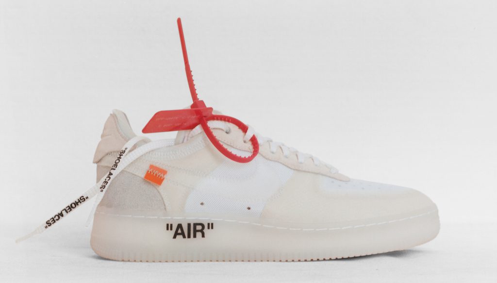 Nike Air Force 1 Low x Virgil Abloh. Photo from Nike 