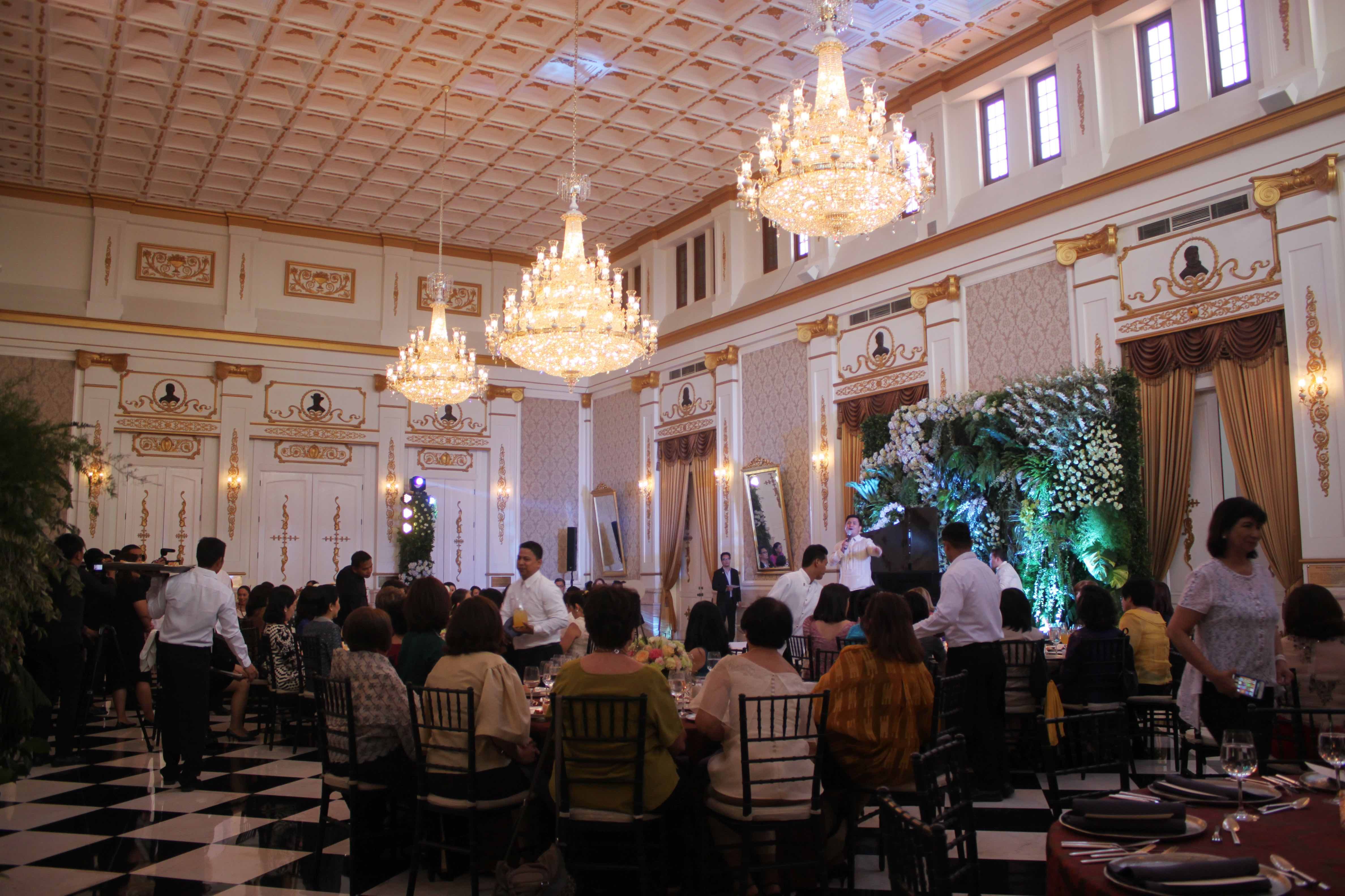 STAR-STUDDED LUNCHEON. Presidential sister Kris Aquino hosts a luncheon for the spouses at Ayuntamiento.