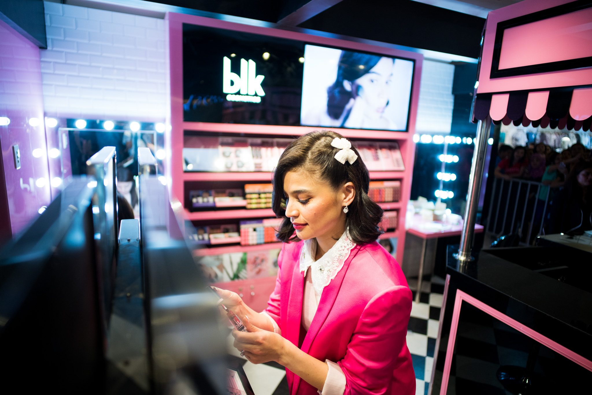BLK BEAUTY. Anne goes through the makeup at the blk boutique. 