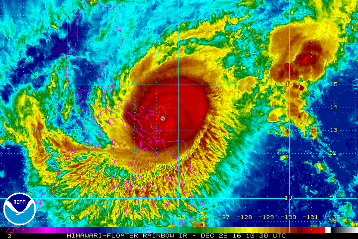 Typhoon Nina makes landfall in Catanduanes